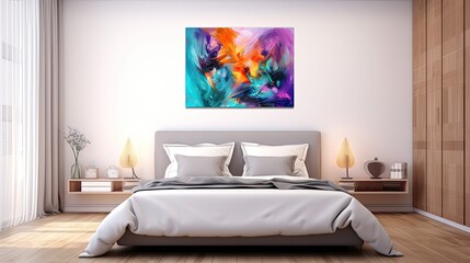 aesthetic blurred bed interior