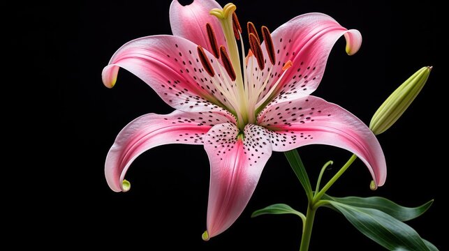 shot pink tiger lily