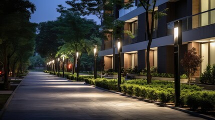 residential building exterior lighting