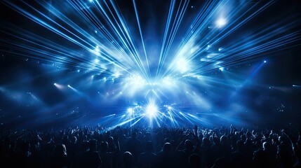 show blue light burst