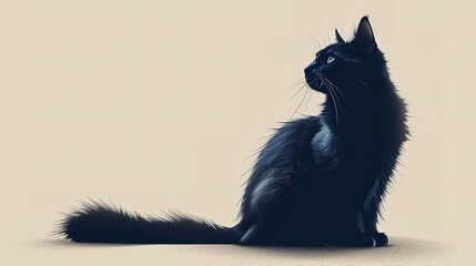 Obraz premium Cat Silhouette Design