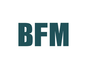 BFM logo design vector template. BFM logo design.