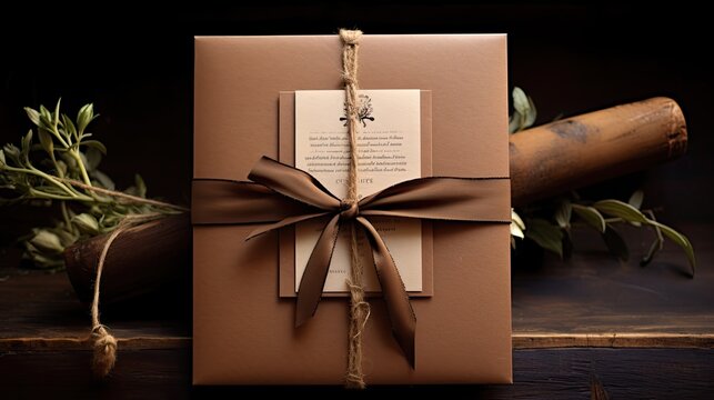 rsvp brown card stock