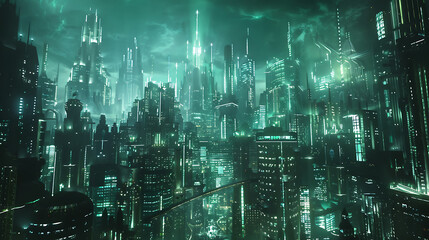futuristic city