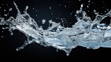 droplets transparent water splash