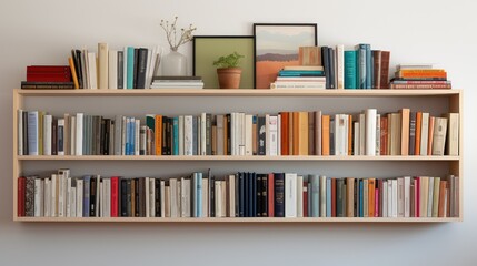 disply books on a shelf