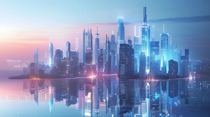 Fototapeta premium future city