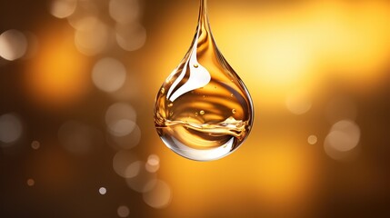 reflection gold droplet