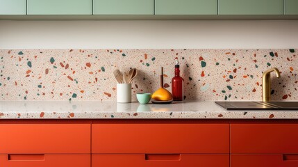 colorful mid century texture