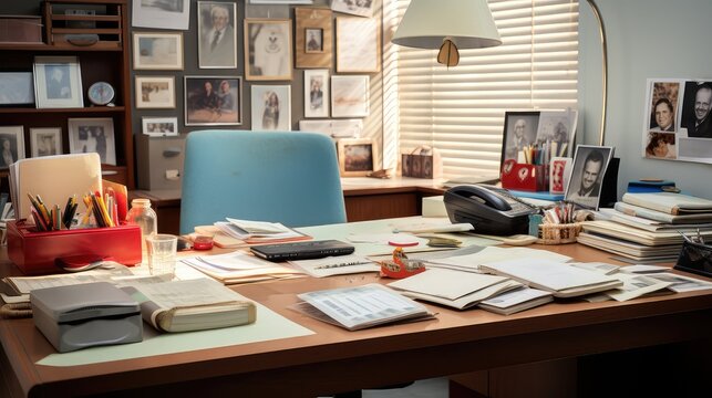 personalized corporate office desk