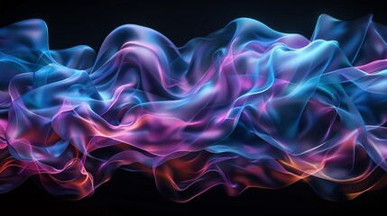 Obraz premium Abstract glowing wave background.