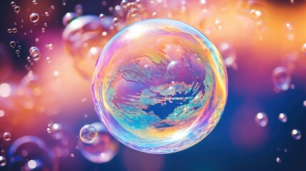 iridescent bubble texture