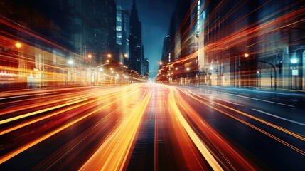 Fototapeta premium city light streaks backgrounds