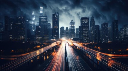 Fototapeta premium night website background gray