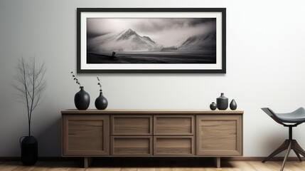 Fototapeta premium photo framed on wall