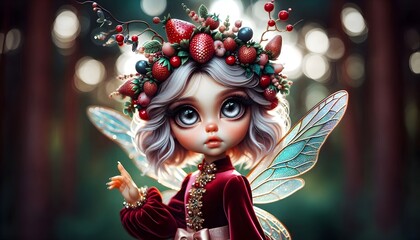 Hadas Frutales del Bosque Encantado

Palabras clave: hadas, frutales, bosque, encantado, fantas&iacute;a, magia, ilustraci&oacute;n, arte digital, surrealismo, detallado, colores vibrantes, naturaleza, personajes f