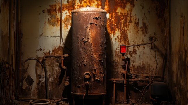 basement old water heater