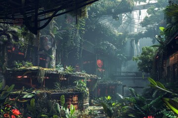 Overgrown Cityscape.