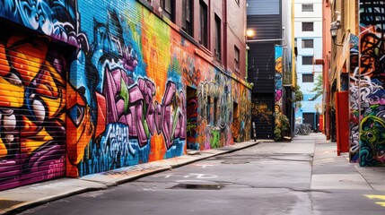 Fototapeta premium colorful graffati wall