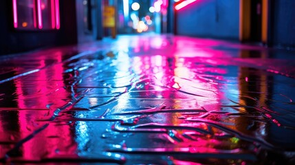 Fototapeta premium pink neon lights abstract