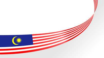 Happy Malaysia Independence Day Vector Illustration. Design for National Day Poster Banner. Flag of Malaysia