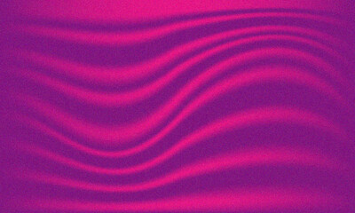 Obraz premium Abstract viva magenta background template with smooth wavy noise texture silk drapery concept. Wallpaper design for poster, presentation, website.
