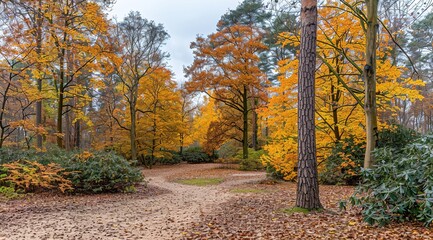 autumn trees in the park