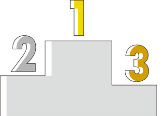 ランキング　順位　階段　コミック風　イラスト
