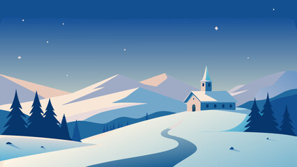 Festive Winter Wonderland: Celebrate the Season with Flat Design Backgrounds