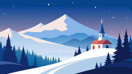 Festive Winter Wonderland: Celebrate the Season with Flat Design Backgrounds