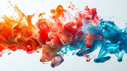 Abstract Swirling Colors.