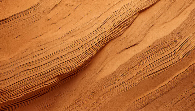 Flat lay abstract surface of brushed sandstone slab texture background with space to copy, panoramic view
