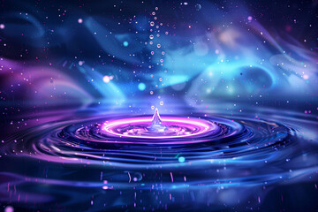 Abstract background, sparkling water splash