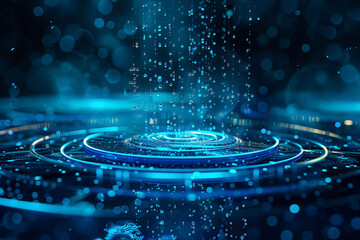 Abstract background, sparkling water splash