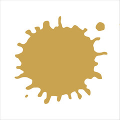 Paint gold pigment spray splash stain illustration spots