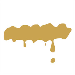 Paint gold pigment spray splash stain illustration spots