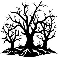 Scary Trees SVG Bundle, Halloween SVG, Spooky Trees Svg, Halloween Decor, DIY Halloween Decor, Halloween Trees Svg,