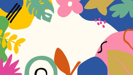 Flat spring background