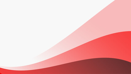 Red and white background design with waving red shape