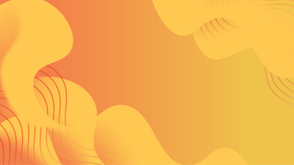 Abstract dynamic yellow background with wavy lines.

