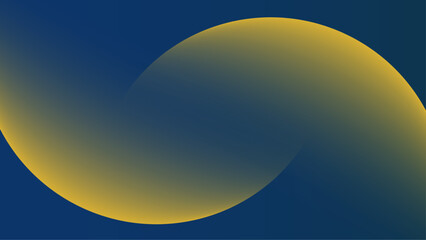 White background with geometric blue orange shape