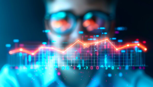 data analysis in market research focus on, insights, realistic, composite, data chart backdrop