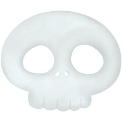 skull isolated on white hand drawing 