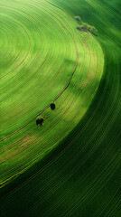 Green earth-themed illustrations and backgrounds featuring trees, bird's eye views, and natural elements for a refreshing and serene wallpaper experience.