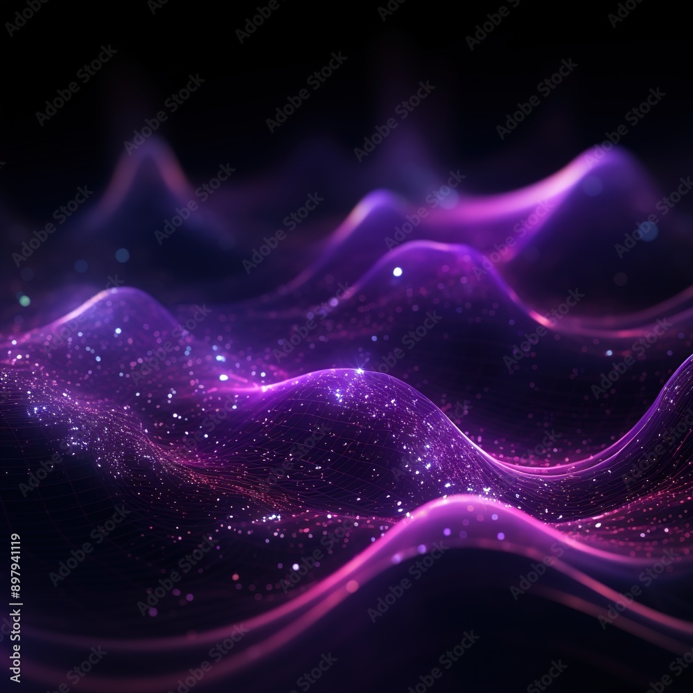 Canvas Prints abstract background with glowing lines