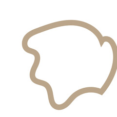 Neutral abstract shapes outlines vectors decorative 