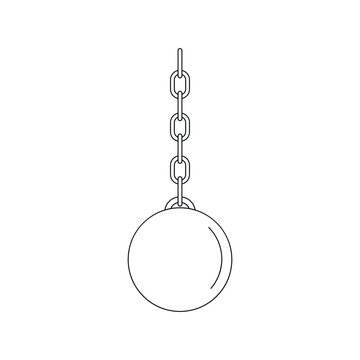 recommend clip art: wrecking steel ball icon