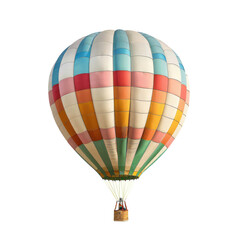 Fototapeta premium Hot air balloon isolated on white background