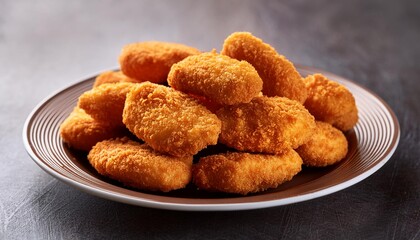 Spicy fried crispy chicken nuggets
