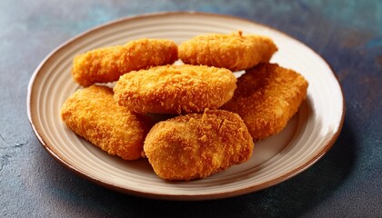 Spicy fried crispy chicken nuggets